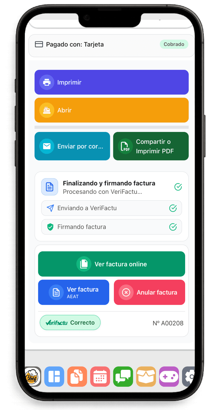 Demostración factura emitida verifactu