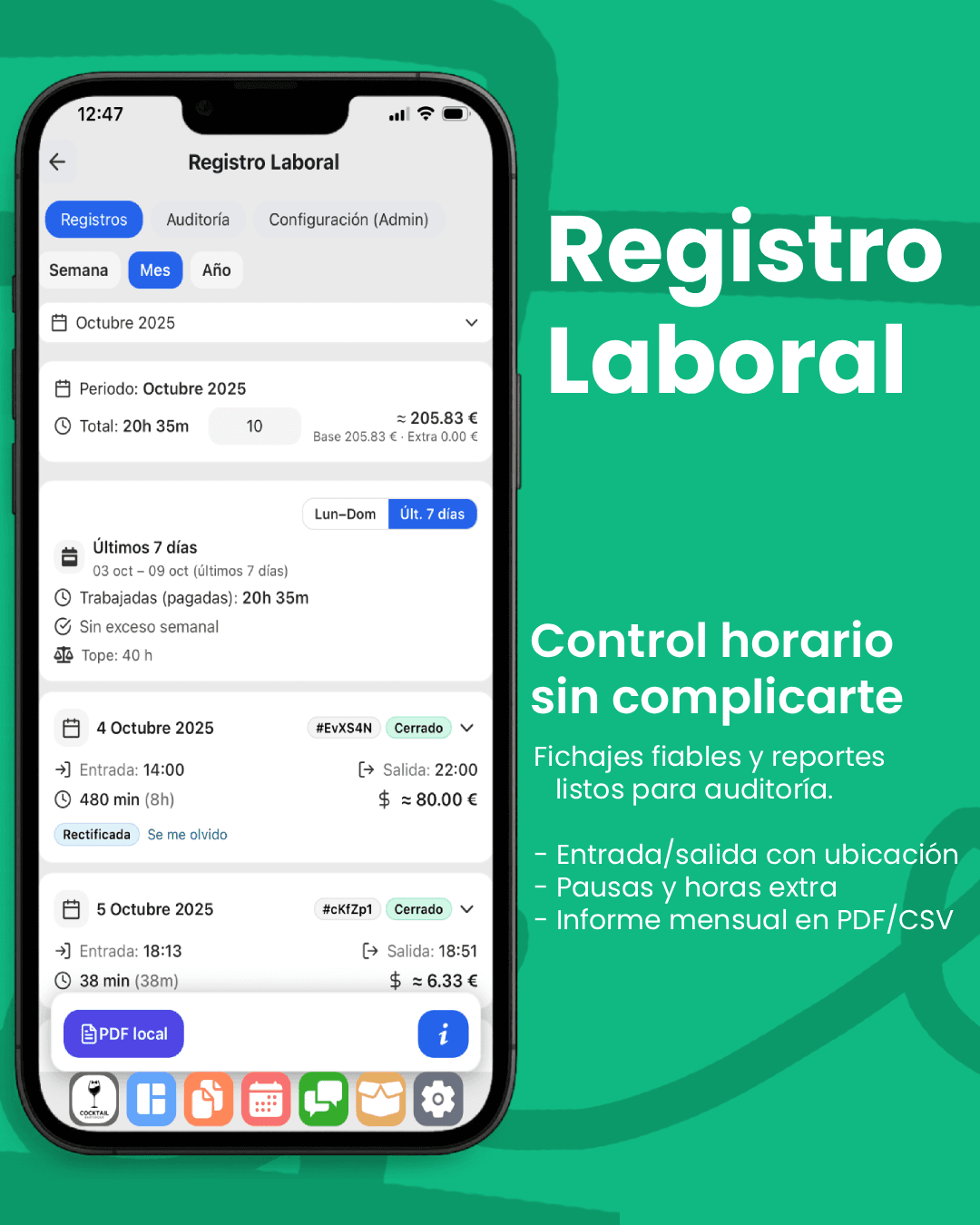 Registro laboral: cumple y gana control con WorkC